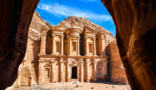 De overweldigende ruïnestad Petra