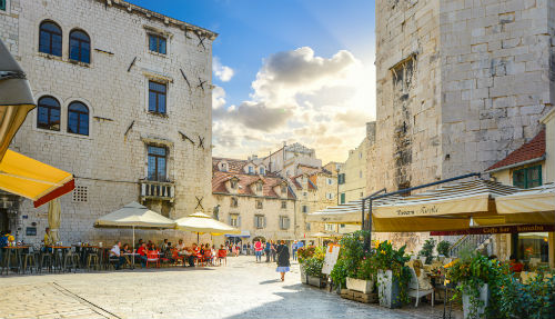 De hoofdstad van Dalmatië