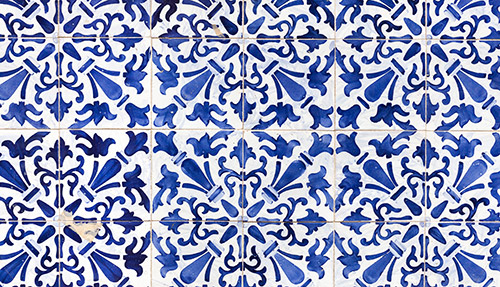 De kleurrijke tegeltjes Azulejos