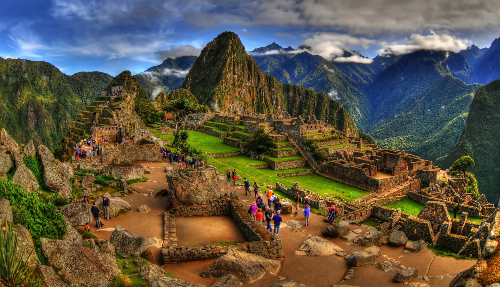 De ligging van Machu Picchu,