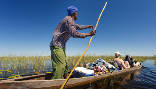 De wonderschone Okavangodelta