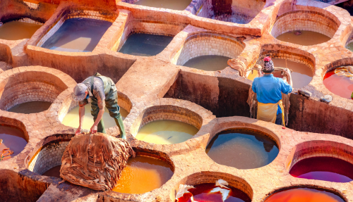 In de leerlooierijen