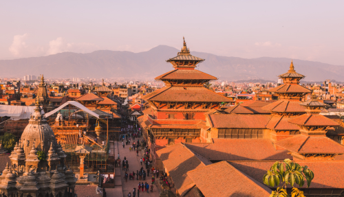 Over een prachtig bergpad