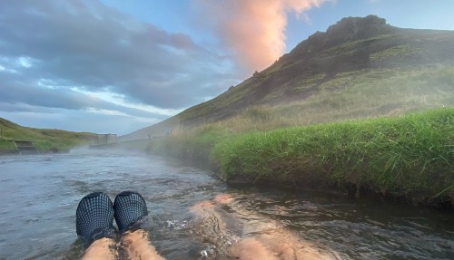 De Reykjadalur Hot Spring Rivier